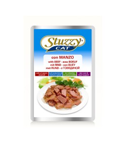 Stuzzy Cat Pouch With Beef...