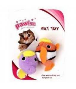 Pawise Fish Cat Toy 2Pk