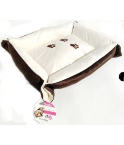 Paw Pals Pet Bed Paws Brown...