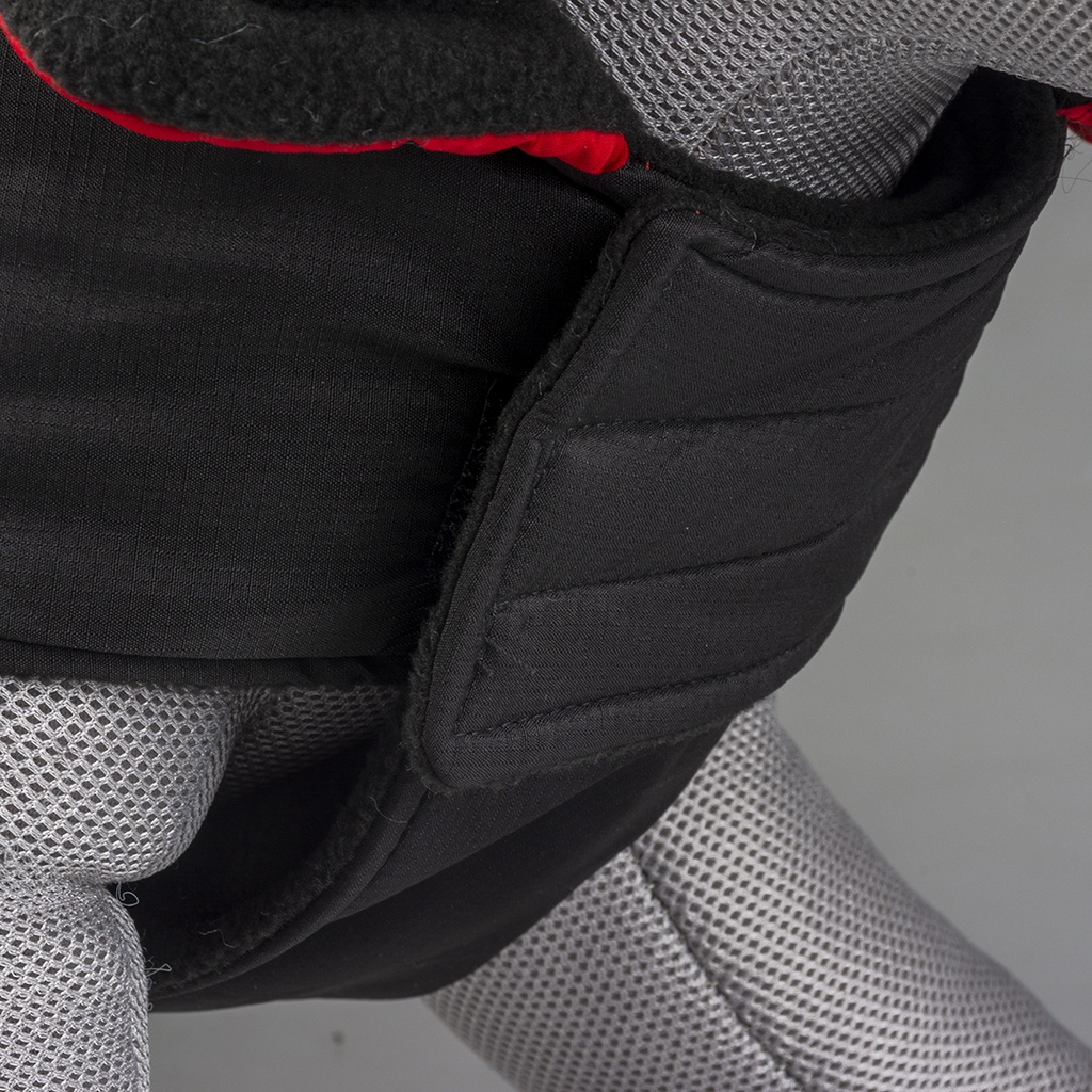 Duvo+ Dog Jacket Hi Vis Casual Red/Black[Size - M]