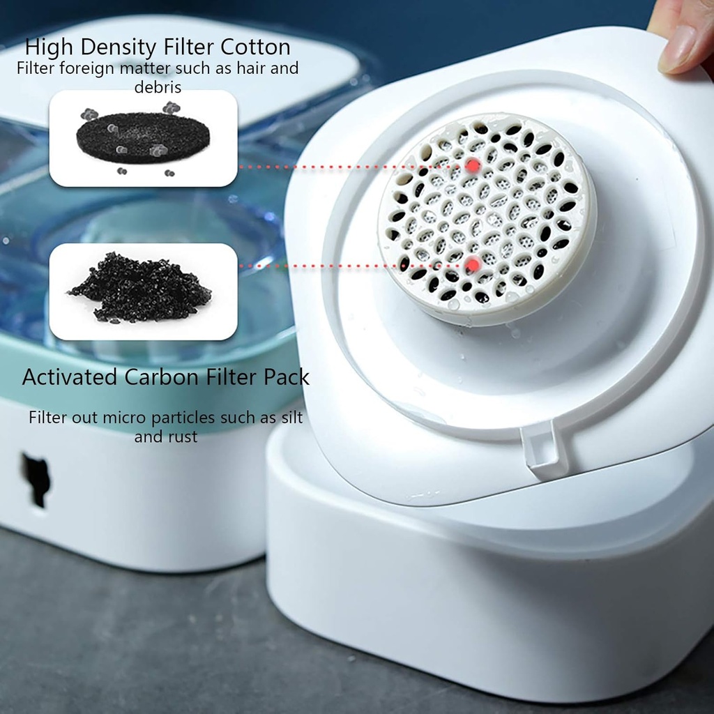 Pado Magic Food & Water Dispenser-Green  30*30*16cm-[1800ml]