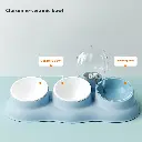 Pado Tripple Bowl with Dispenser-Purple  43*13*23cm 