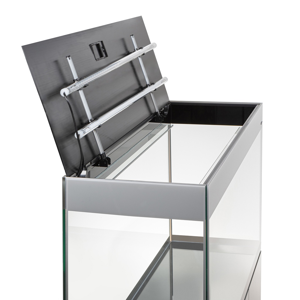 Aquael Aquarium Set Glossy ST Day & Night-Grey-100 x 40 x 63cm [215Litres]