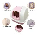 Pado Litterarium Cat Litter Box 50.5*44.5*40 cm- Coffee