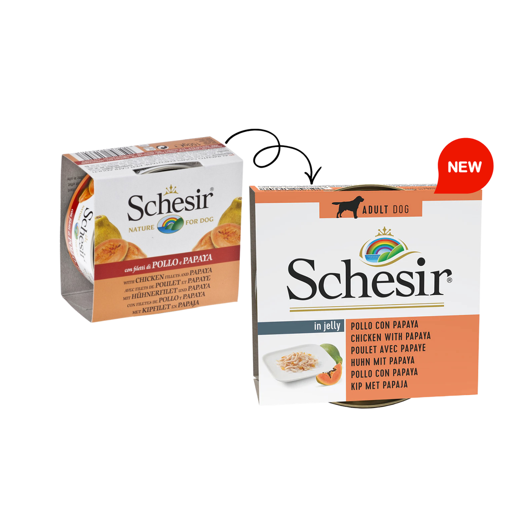 Schesir Dog Wet Food-Chicken Fillets With Papaya[Weight - 150g]