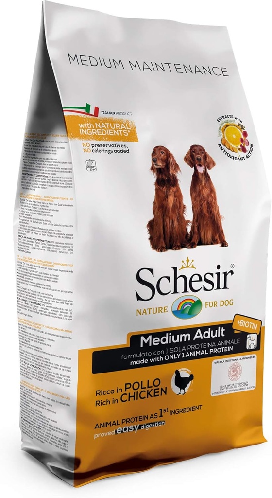 Schesir Medium Adult Maintenance with Chicken[Weight - 12kg]