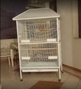 Dayang Bird Cage (A01) - 107 x 88.5 x 170cm-White