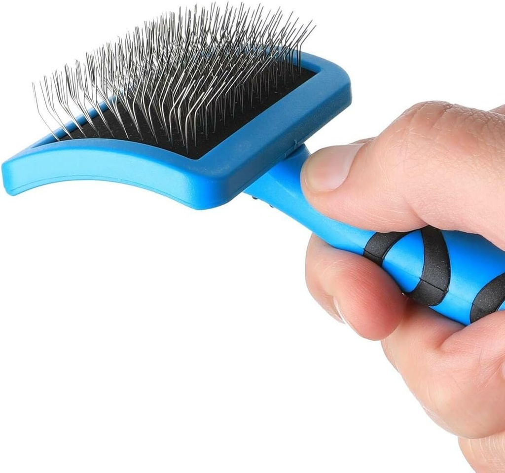 Groom Professional Curved Firm Slicker Brush Medium - GP850284 - 12x5x25 cm