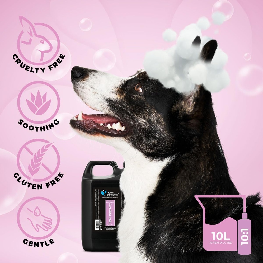 Groom Professional Tender Puppy Kitty Shampoo [Volume - 4 litre]