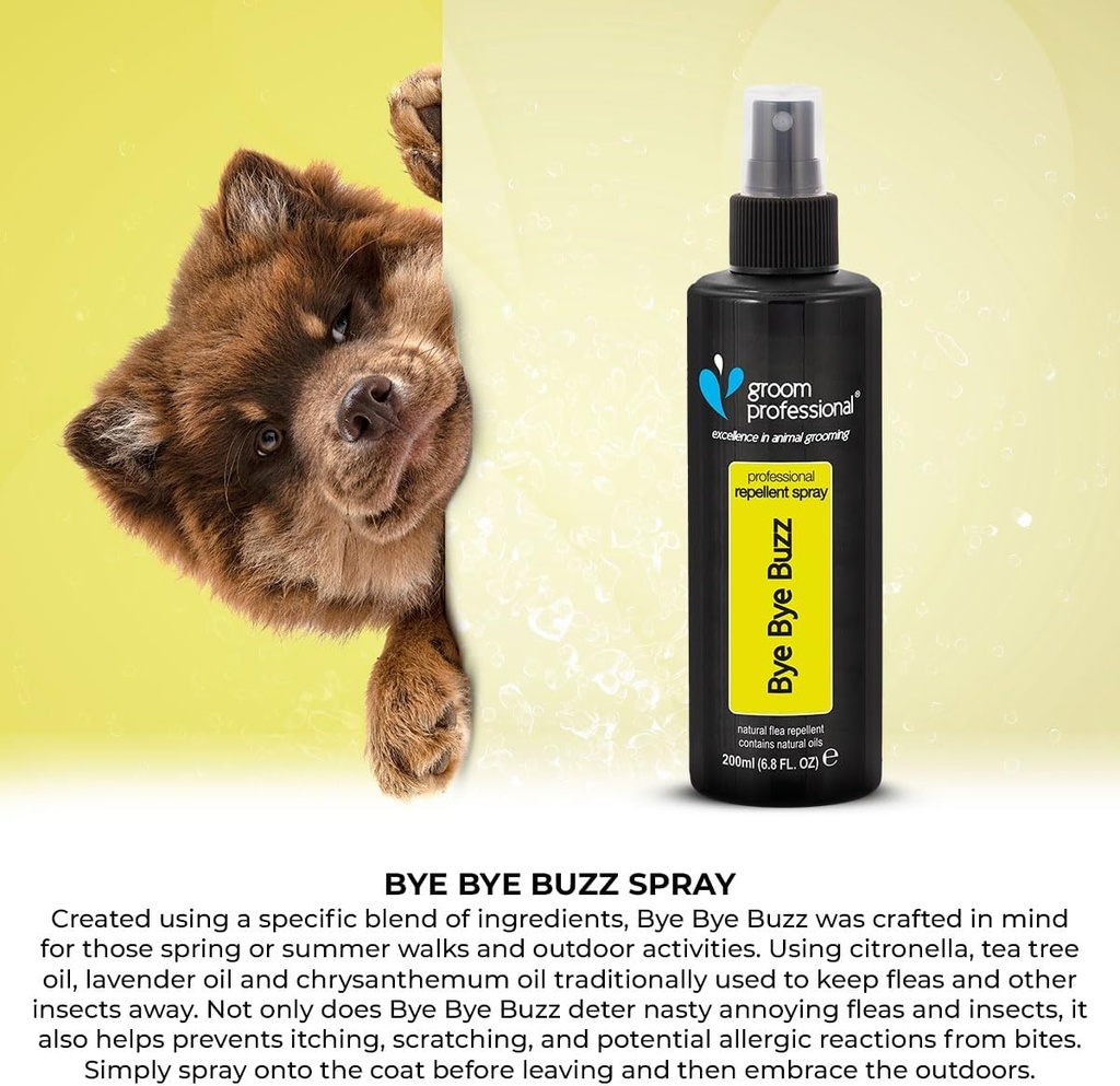 Groom Professional Bye Bye Buzz Spray 200ml[Volume - 200ml]