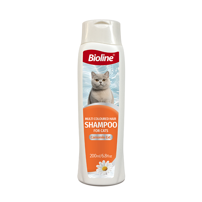 Bioline Multi Coloured Hair Shampoo For Cats 200ml[Volume - 200ml]
