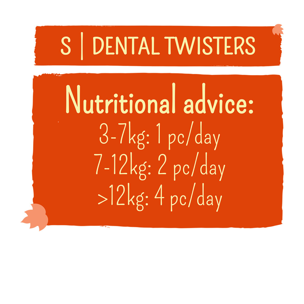 Duvo Garden Bites Dental Twisters Small - 13cm - 15g - Display Mixed Colors