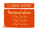 Duvo Garden Bites Dental Twisters Small - 13cm - 15g - Display Mixed Colors