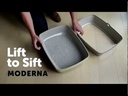 Moderna Lift to Sift -Open Cat Litter Box (Grey+Lemon)[Size - XL]