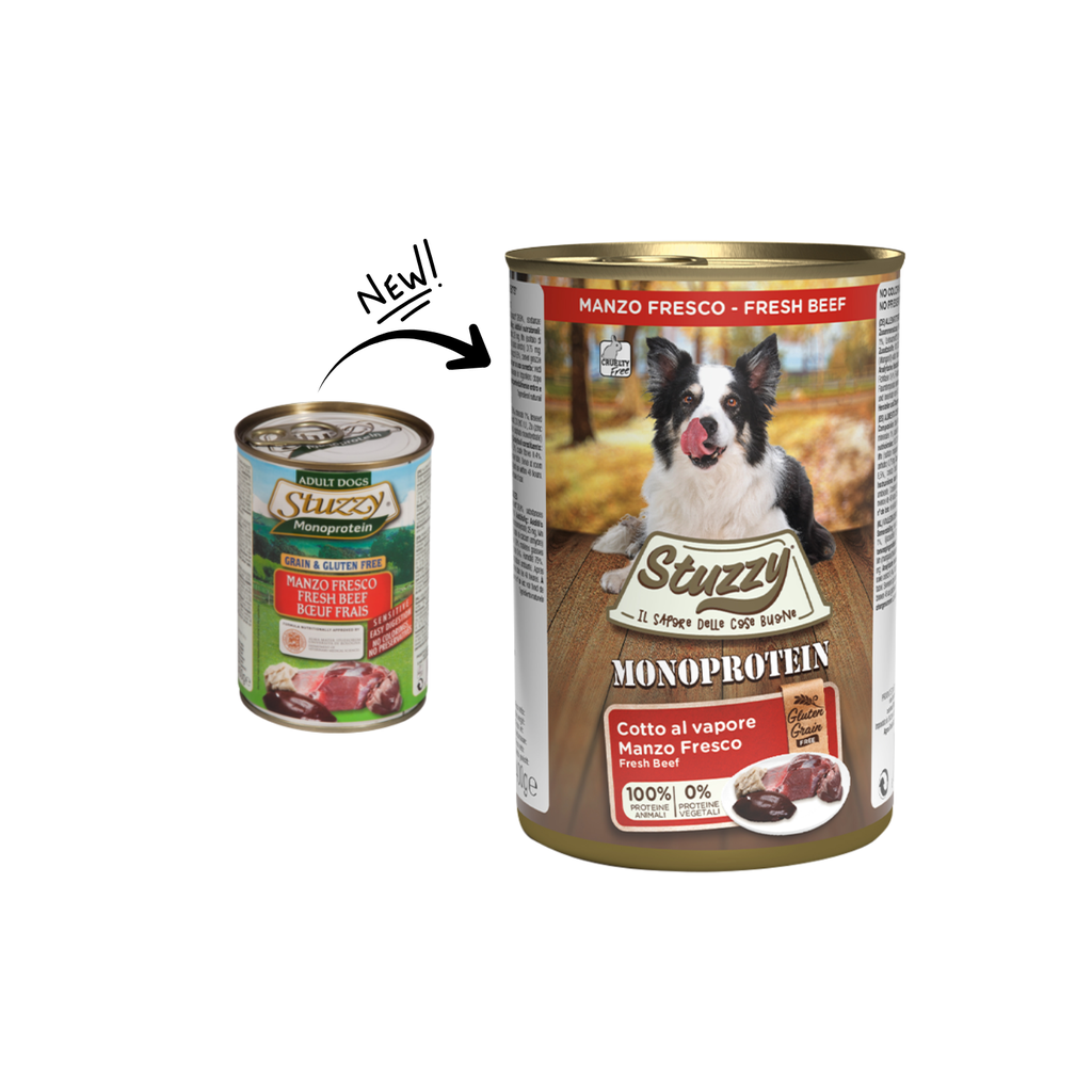 Stuzzy Dog Can Monoprotein-Fresh Beef 400g