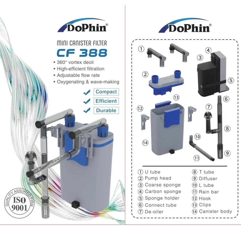 KW Zone Dophin Mini Canister Filter CF388