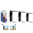 KW Zone Dophin Aquarium Triangle Internal Filter With Rainbar[Max Output - 650L/H]