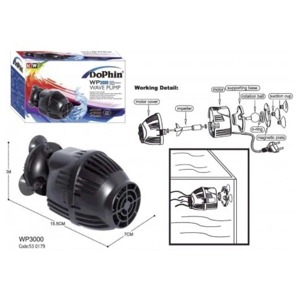 KW Zone Dophin Wave Maker[Model - WP3000]