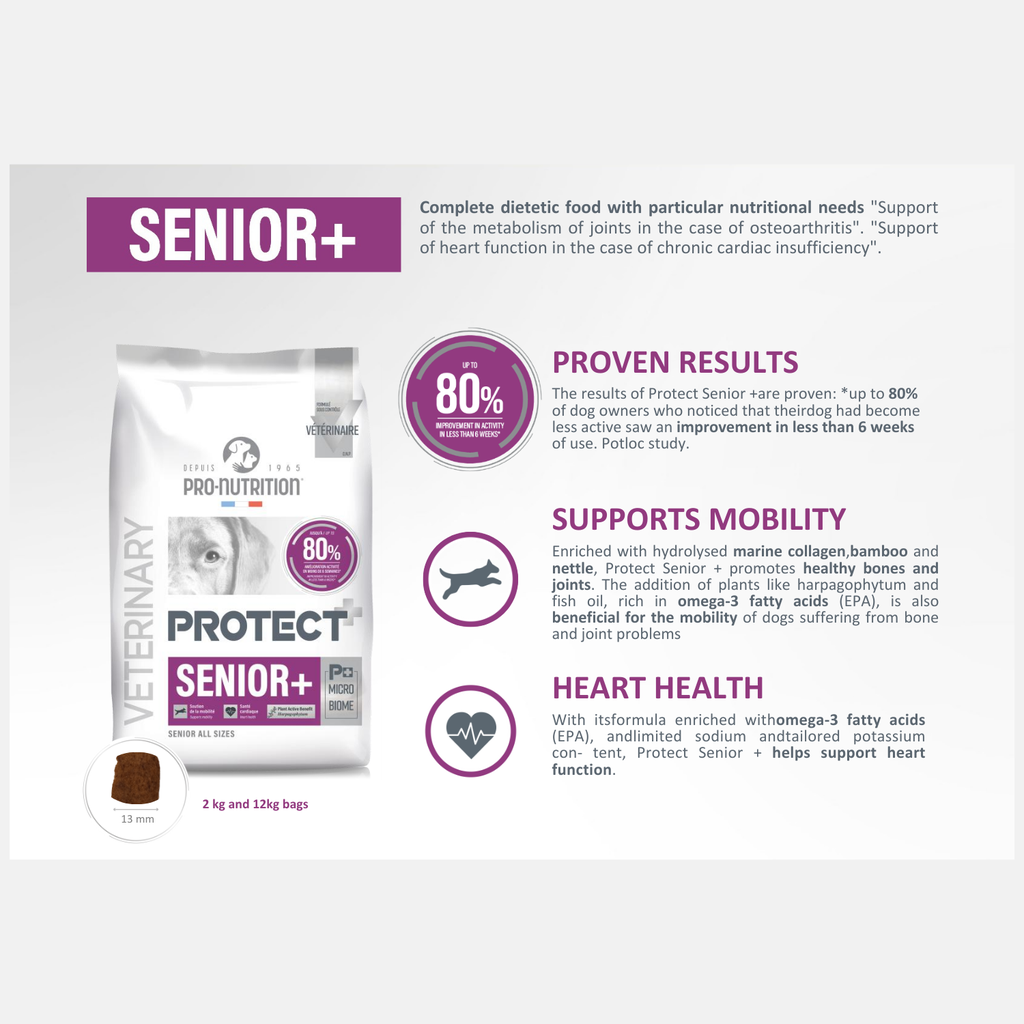 Pro nutrition Protect Senior+ Dog Food For Senior All Sizes 2kg  