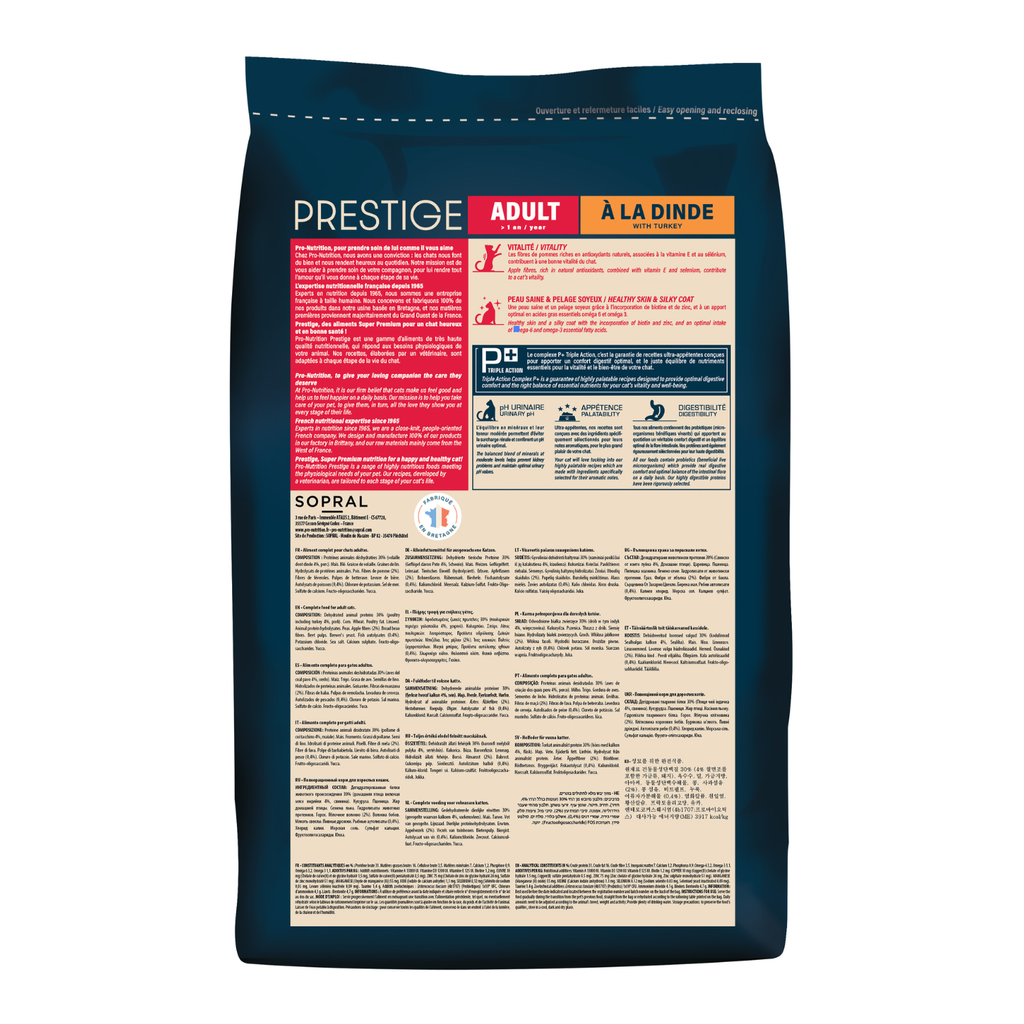 Pro nutrition Prestige Cat Adult Turkey 2Kg