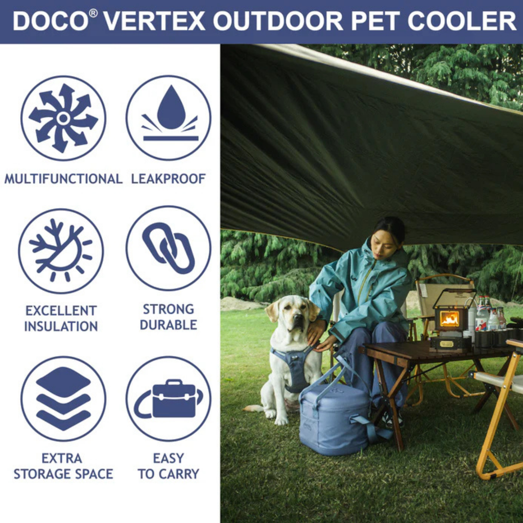 DOCO® VERTEX Pet Outdoor Cooler Bag O/S -33 x 23 x 25cm-Plateau