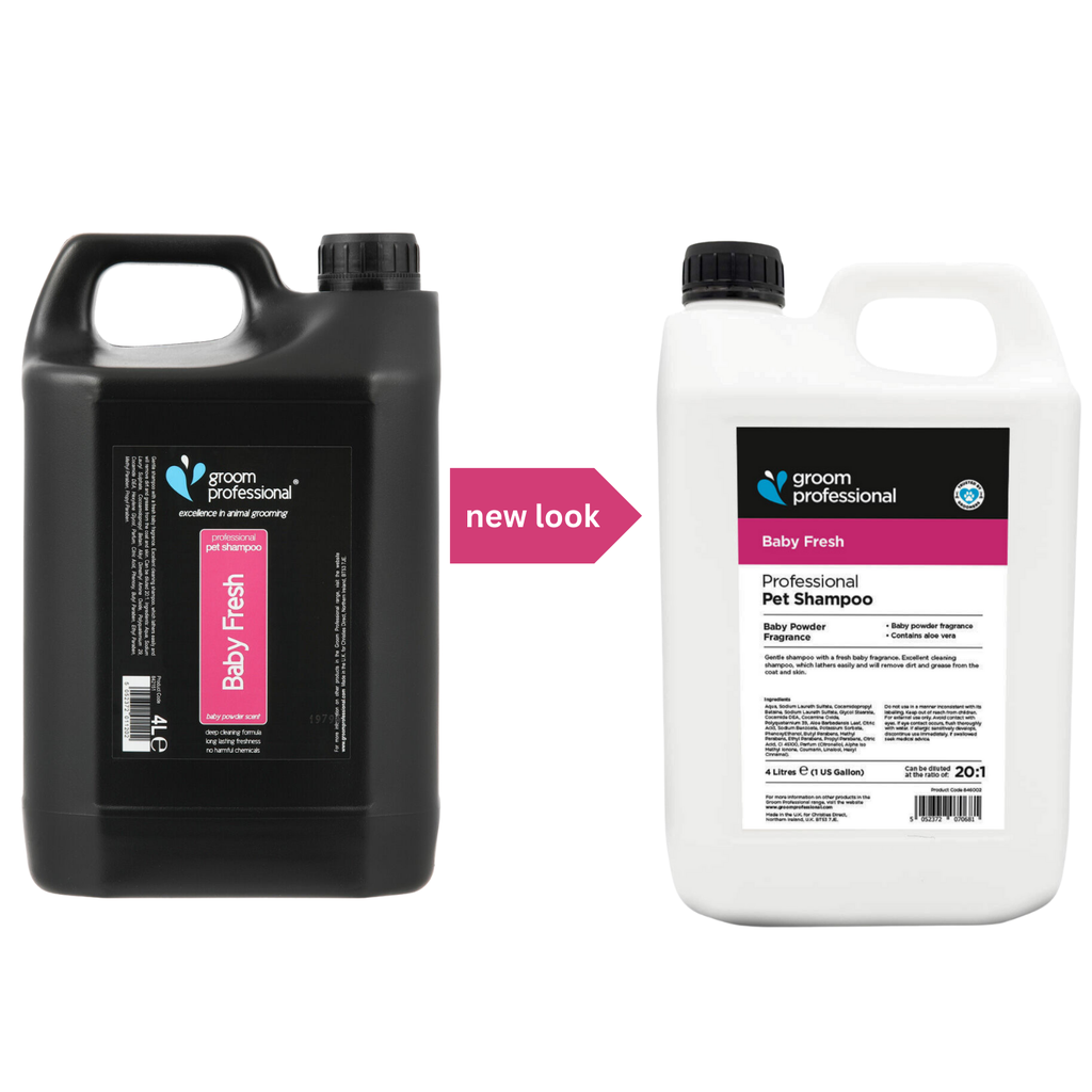 Groom Professional Baby Fresh Pet Shampoo [Baby Powder Fragrance]-4 litres