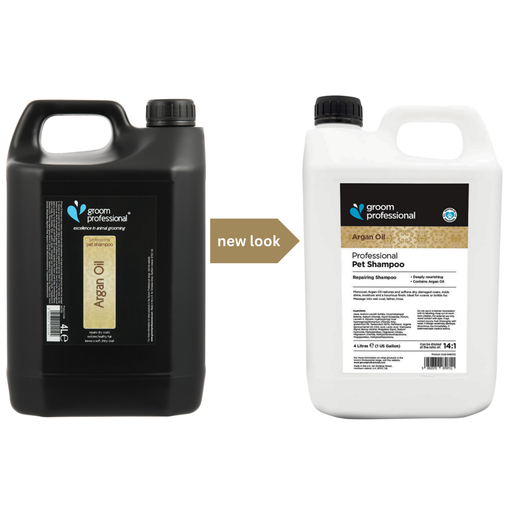 Groom Professional Argan Oil Pet Shampoo[Repairing]-4 litres