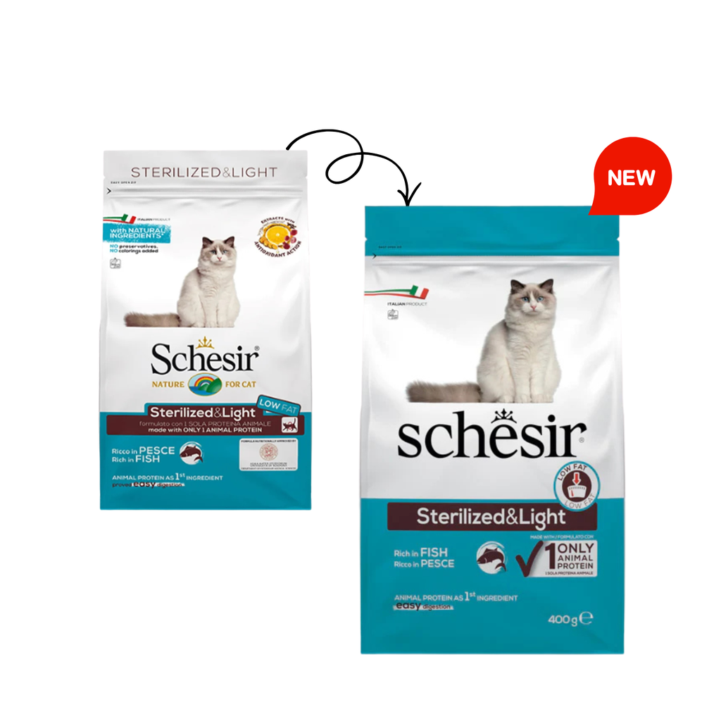 Schesir Cat Dry Food-Sterilized & Light-Fish 1.5kg