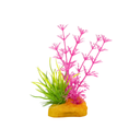 Yusee Aquarium Decorations - Artificial Plant 70602C-4 [Height:4"]