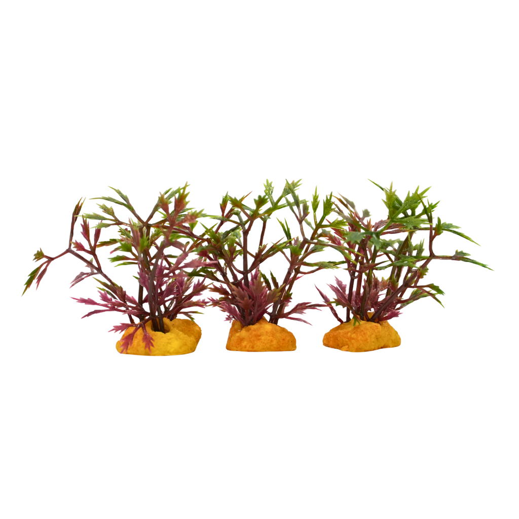 Yusee Aquarium Decorations - Artificial Plant 70610B-3 [Height:3"]