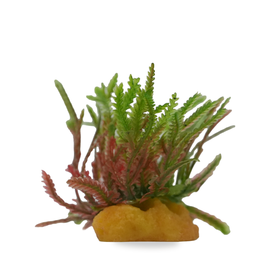 Yusee Aquarium Decorations - Artificial Plant 70611A-3 [Height:3"]