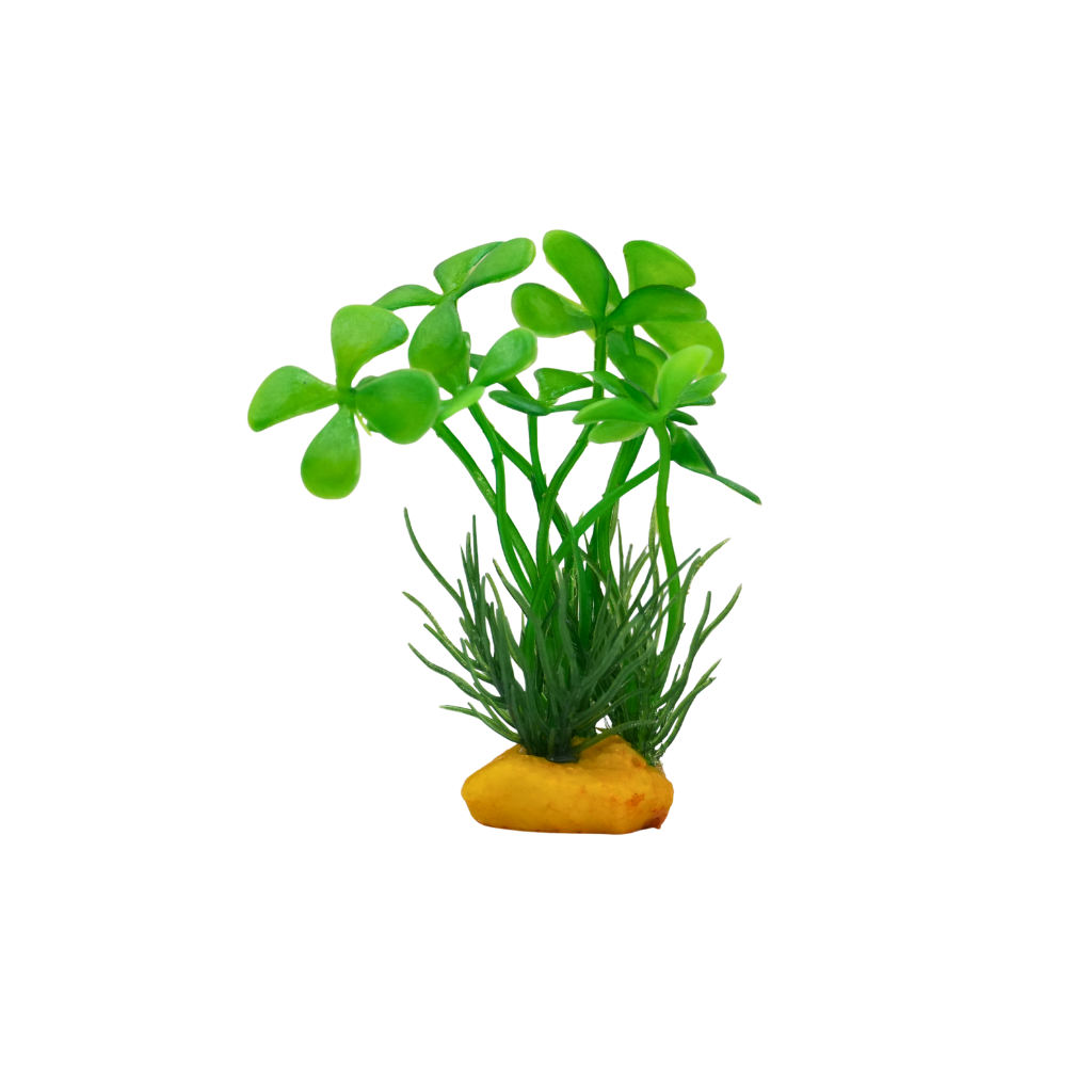 Yusee Aquarium Decorations - Artificial Plant YS-70535-4 [Height:4"]