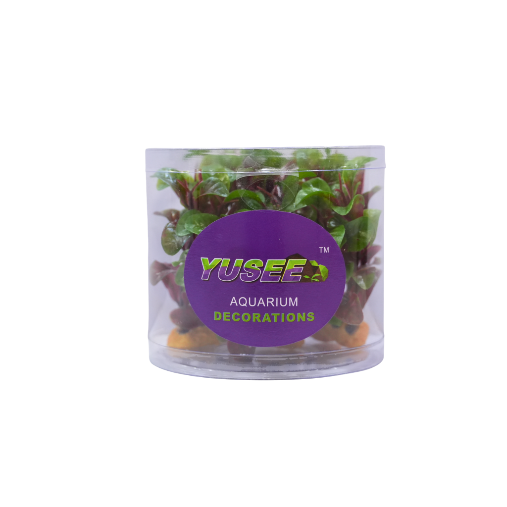 Yusee Aquarium Decorations - Artificial Plant YS-70522-4 [Height:4"]