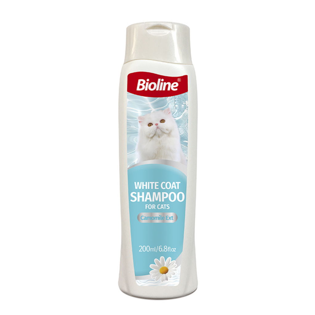 Bioline White Coat Shampoo For Cat 200ml[Volume - 200ml]