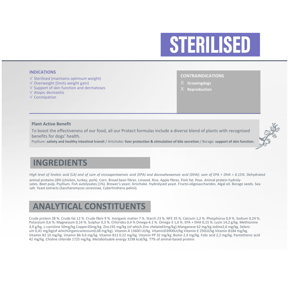 Pro nutrition Protect Sterlised-Dog Food For Adult All Sizes 2kg  