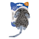 Duvo Cushy crackle mouse Grey 18x8x2cm  