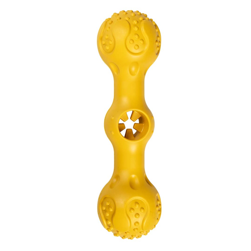 Duvo Feeding toy Griplay bone Yellow 16.6x5x5cm