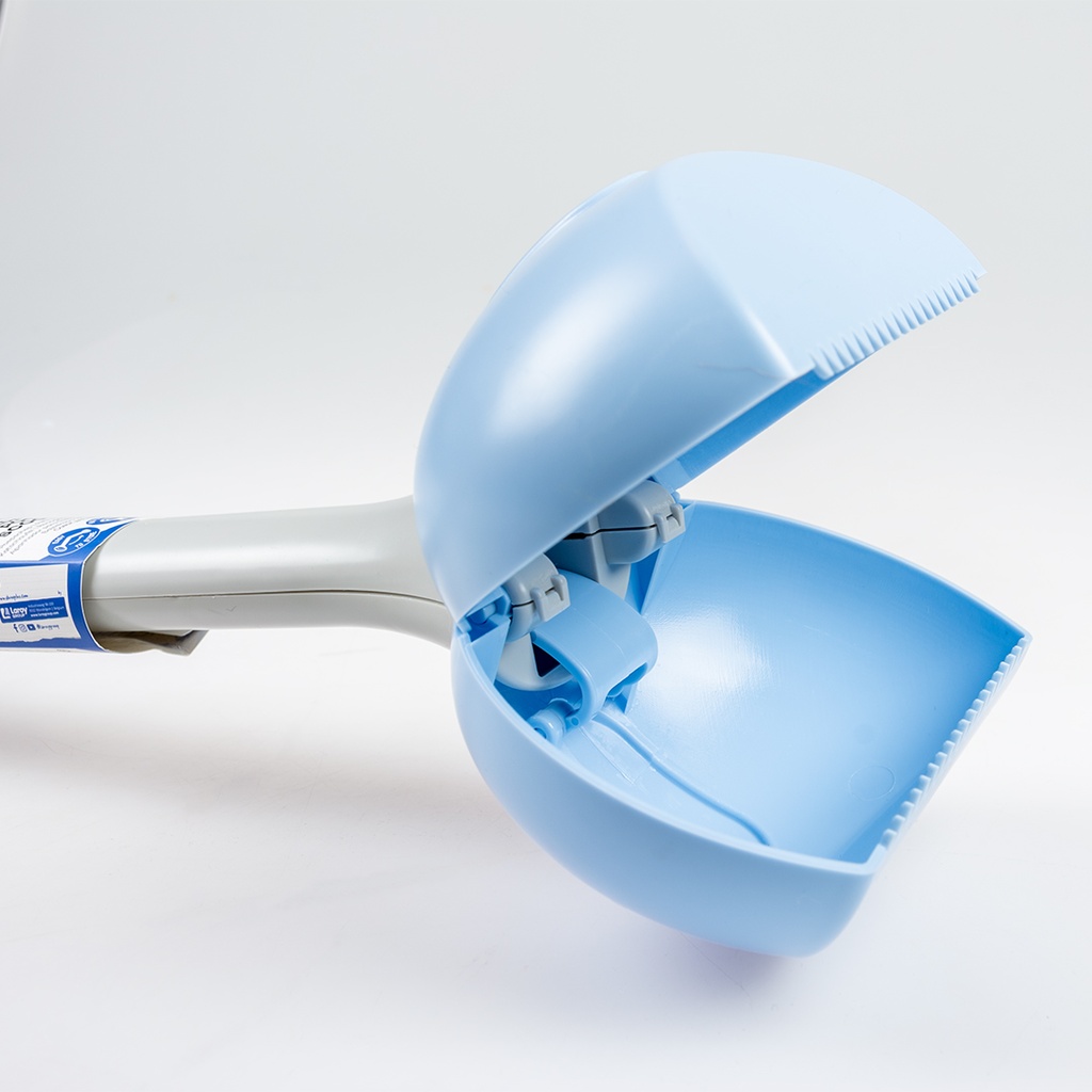 Duvo Foldable poop scooper Grey/blue 15x11x70cm