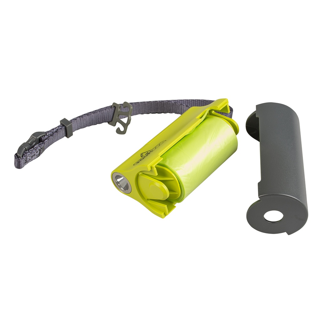 Duvo LED poo bag dispenser Lime 