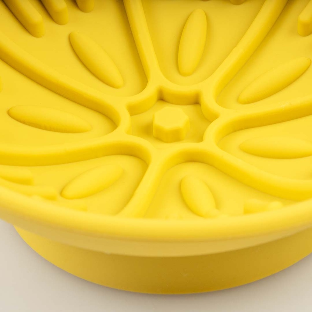 Duvo Lick bowl kiwi Yellow 14x14x6.5cm