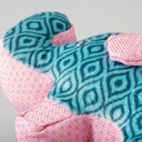 Duvo Plush Elephant retro Blue 24x11x5cm 