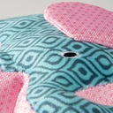 Duvo Plush Elephant retro Blue 24x11x5cm 