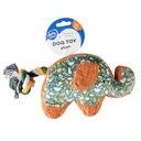 Duvo Plush Elephant retro Green 24x11x5cm 