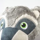 Duvo Plush Racoon squeaky Grey XL 62x13x10cm  