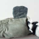 Duvo Plush Racoon squeaky Grey XL 62x13x10cm  