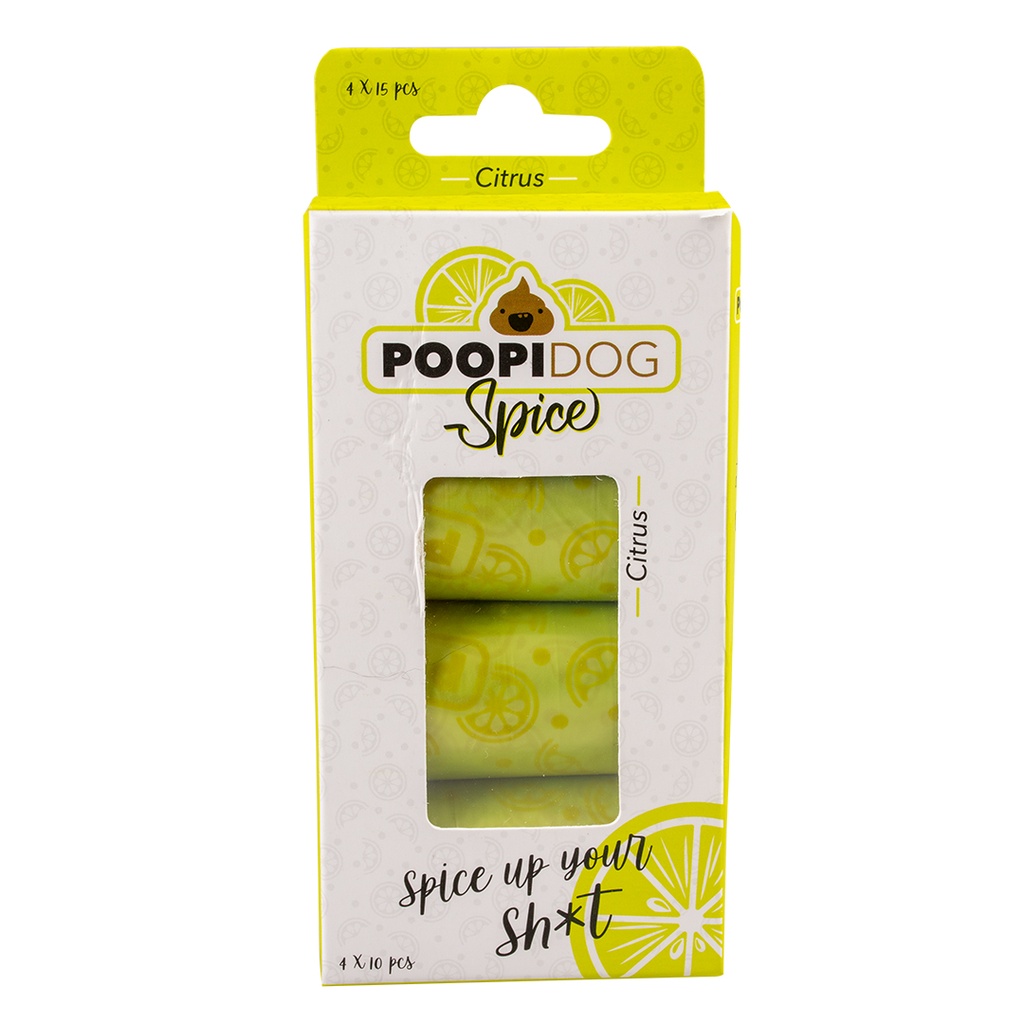 Duvo Poo bags Spice lime Lime 8 x 15pcs 