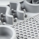 Duvo Slow down feeder 4-in-1 Grey 30x20x4cm