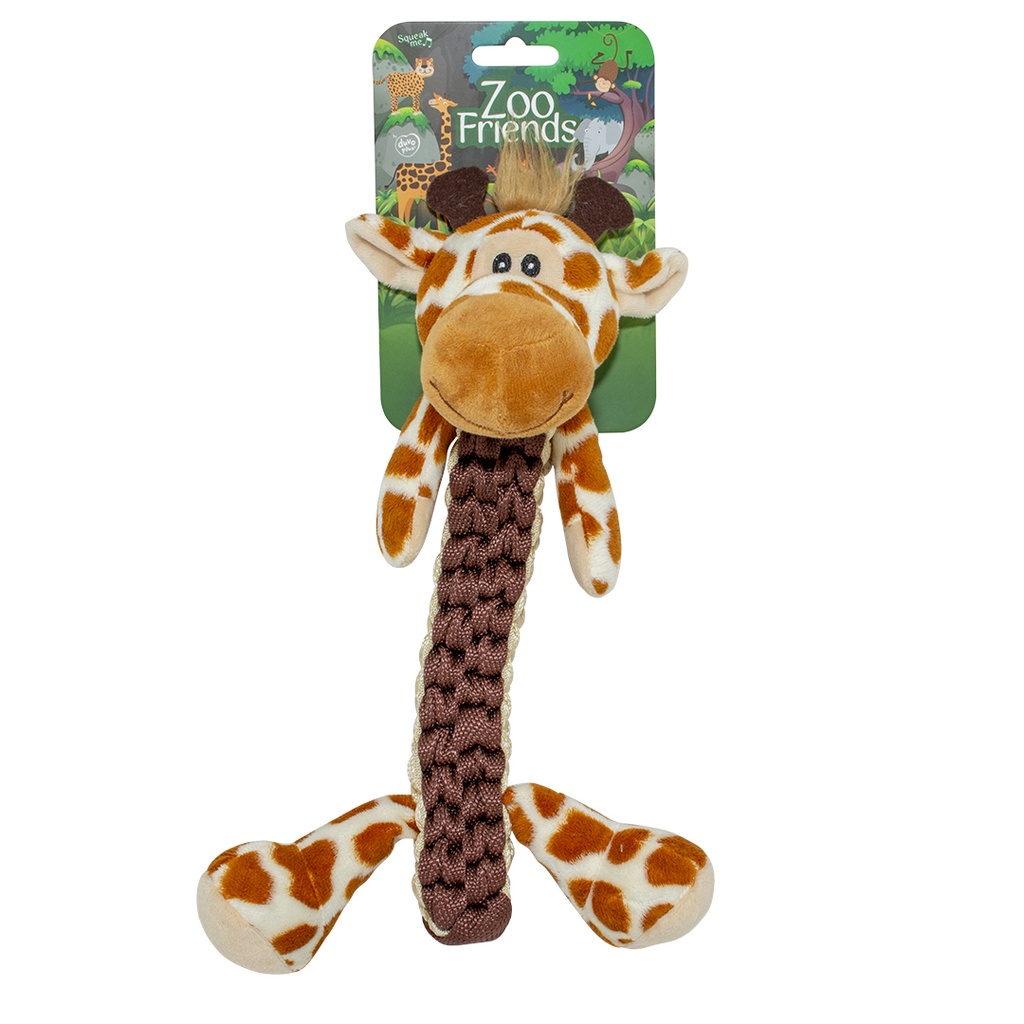 Duvo Zoo friends Gino giraffe stick Brown 32x22x11.5cm   