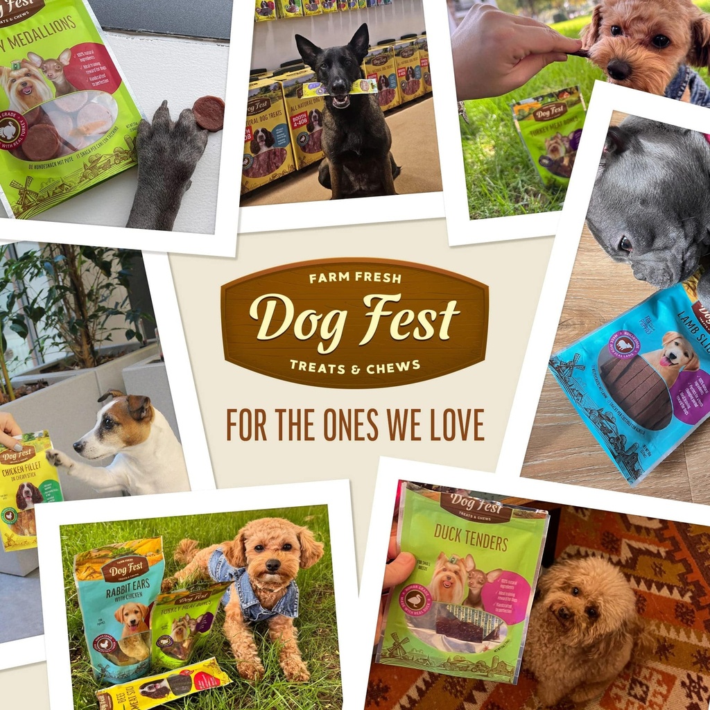 Dog Fest Lamb Slices For Puppies - 90g (3.17oz)[Weight - 90g]