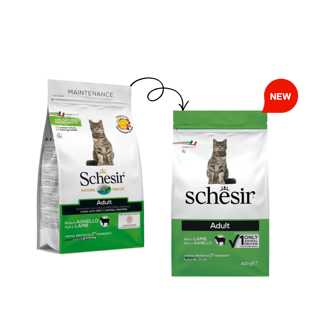 Schesir Cat Dry Food Maintenance With Lamb-Adult[Weight - 400g] 